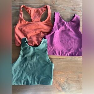 Set of 3 Girlfriend Collective Bras Size Small